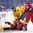 BUFFALO, NEW YORK - DECEMBER 31: Russia's Artyom Manukyan #10 gets tangled up with Sweden's Gustav Lindstrom #5 while Artyom Minulin #5 and Axel Fjallby Jonsson #22 look on during preliminary round action at the 2018 IIHF World Junior Championship. (Photo by Matt Zambonin/HHOF-IIHF Images)

